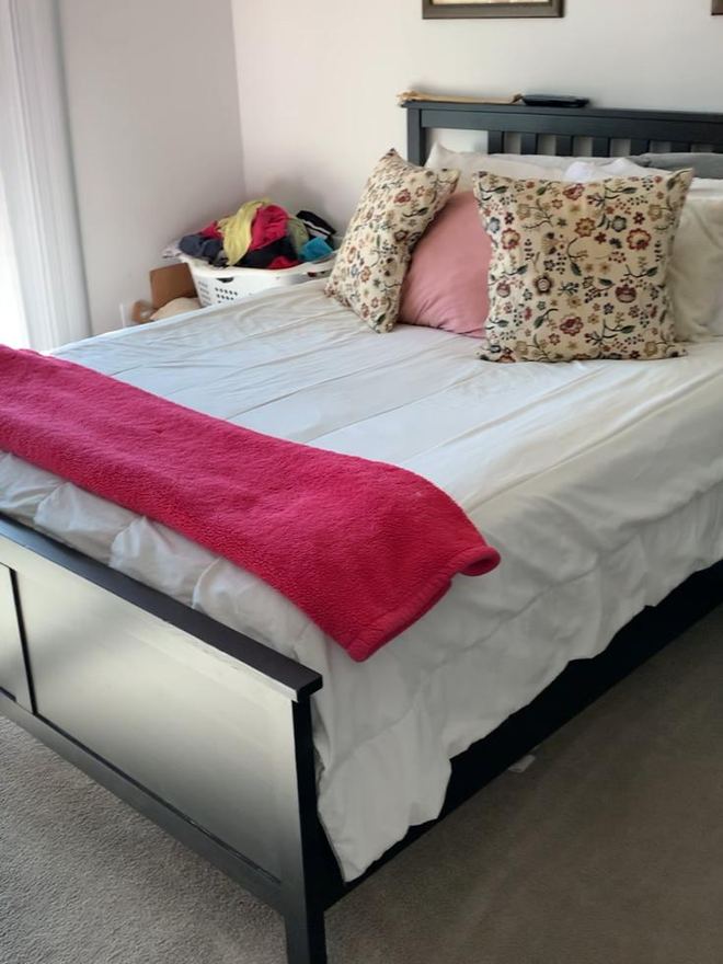 Master bedroom after cleaning